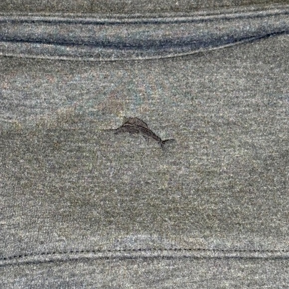 Tommy Bahama Gray Button Down Shirt Jacket Mens XL Cabincore Outdoors Camping - Picture 8 of 13